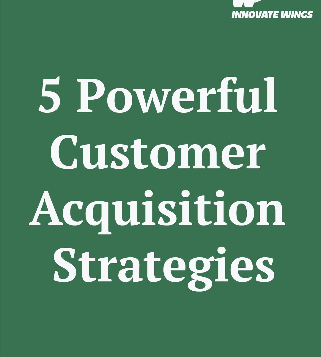 5 Powerful Customer Acquisition Strategies by Innovate Wings