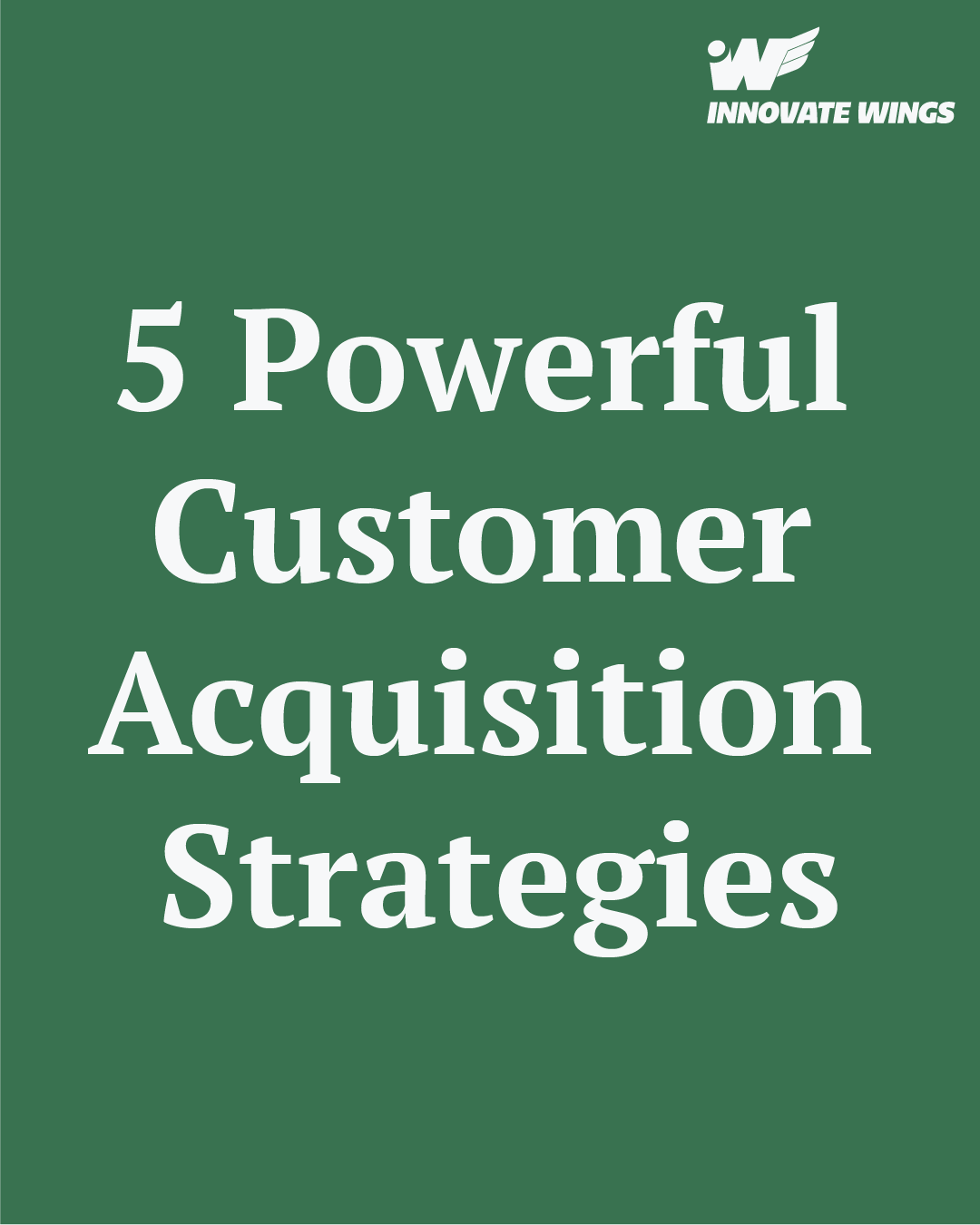 5 Powerful Customer Acquisition Strategies by Innovate Wings