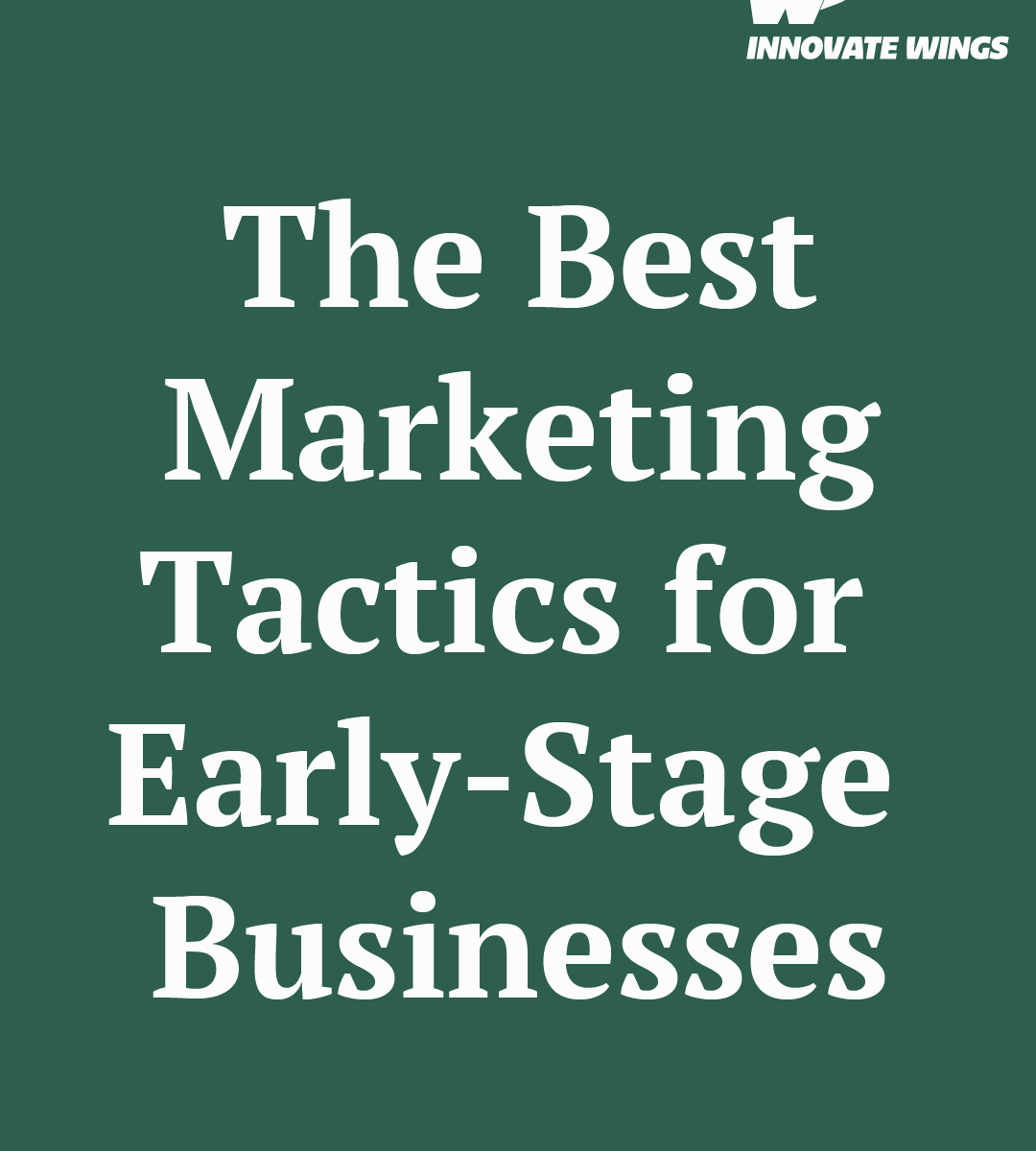 The Best Marketing Tactics for Early-Stage Businesses by Innovate Wings