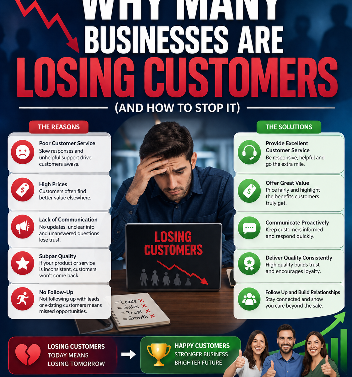 Why Many Businesses Are Losing Customers (And How to Stop It) by Innovate Wings