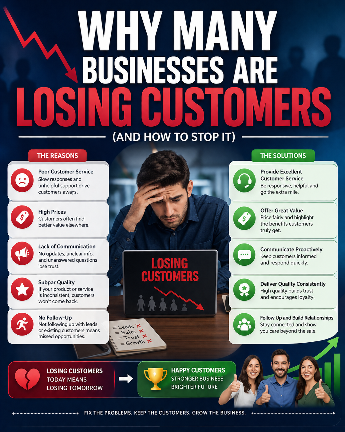 Why Many Businesses Are Losing Customers (And How to Stop It) by Innovate Wings